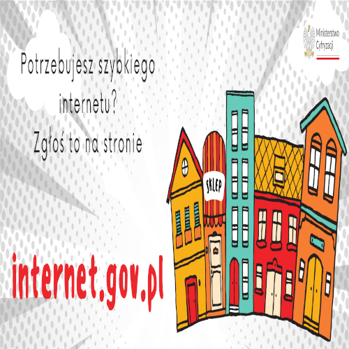 Potrzebujesz szybkiego internetu ? Zgłoś to na stronie internet.gov.pl